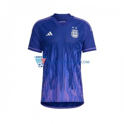 Argentyna Koszulka Męska Wyjazdowy MŚ 2022 Krótkie Rękawy