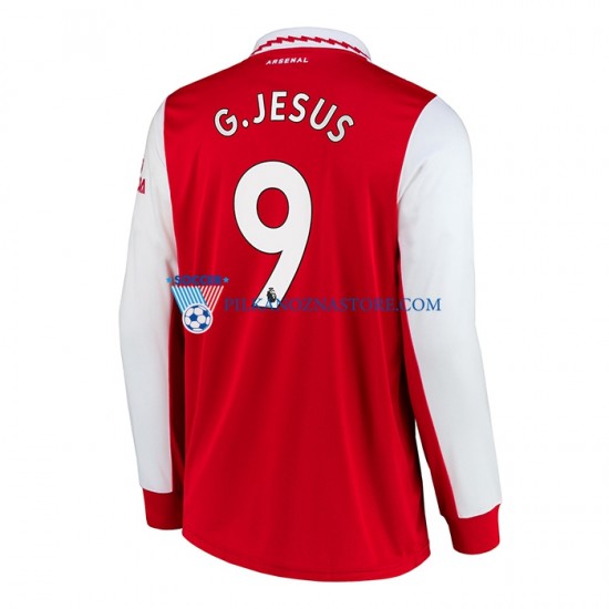 Arsenal Gabriel Jesus 9 Koszulka Męska Domowy 2022-2023 Długie Rękawy