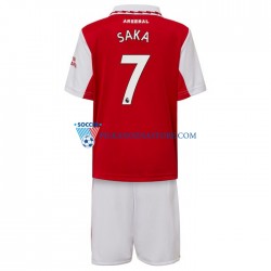 Arsenal dla Dzieci Saka 7 Koszulka Domowy 2022-2023 Krótkie Rękawy
