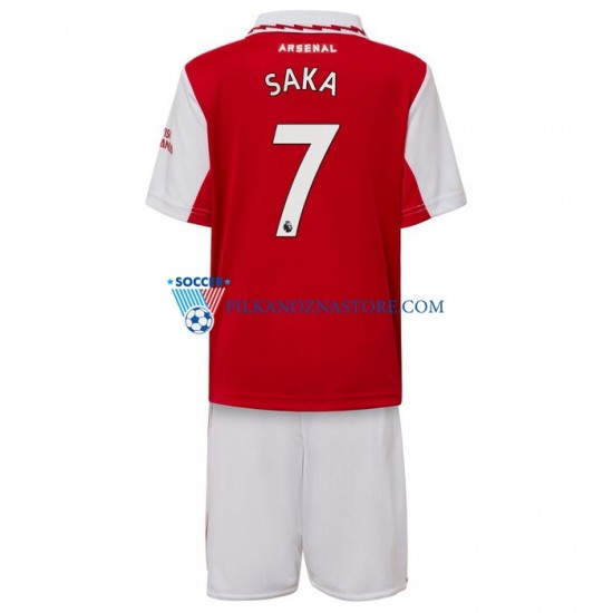 Arsenal dla Dzieci Saka 7 Koszulka Domowy 2022-2023 Krótkie Rękawy