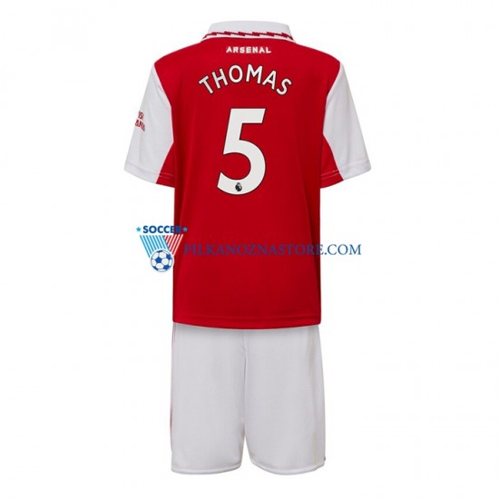 Arsenal dla Dzieci Thomas Partey 5 Koszulka Domowy 2022-2023 Krótkie Rękawy
