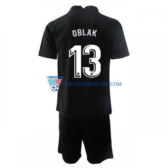 Strój Bramkarski Atlético Madryt dla Dzieci Jan Oblak 13 Koszulka Wyjazdowy 2021-2022 Krótkie Rękawy