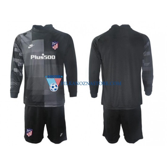 Strój Bramkarski Atlético Madryt dla Dzieci Koszulka Wyjazdowy 2021-2022 Długie Rękawy