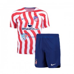 Atlético Madryt dla Dzieci Koszulka Domowy 2022-2023 Krótkie Rękawy