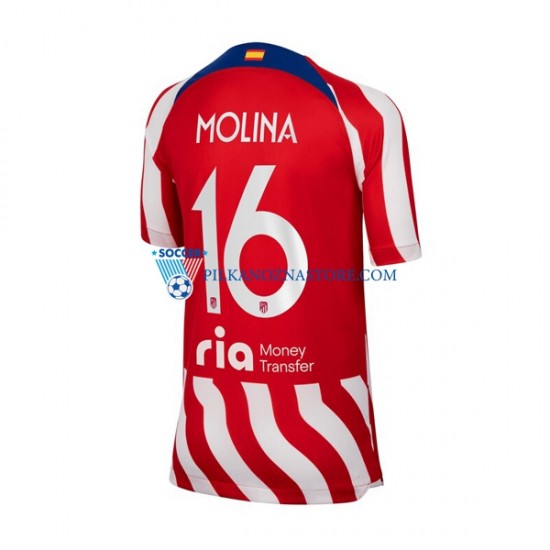 Atlético Madryt Nahuel Molina 16 Koszulka Męska Domowy 2022-2023 Krótkie Rękawy