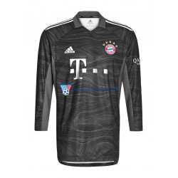Strój Bramkarski Bayern Monachium Koszulka Męska Wyjazdowy 2021-2022 Długie Rękawy
