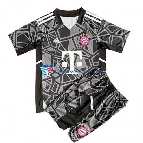 Strój Bramkarski Bayern Monachium dla Dzieci Koszulka Wyjazdowy 2022-2023 Krótkie Rękawy