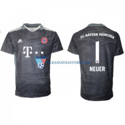 Strój Bramkarski Bayern Monachium Manuel Neuer 1 Koszulka Męska Wyjazdowy 2021-2022 Krótkie Rękawy