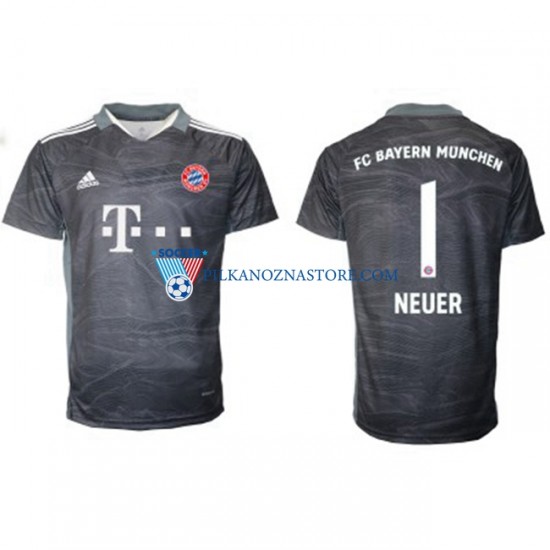 Strój Bramkarski Bayern Monachium Manuel Neuer 1 Koszulka Męska Wyjazdowy 2021-2022 Krótkie Rękawy