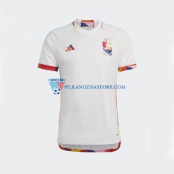 Belgia Koszulka Męska Wyjazdowy MŚ 2022 Krótkie Rękawy