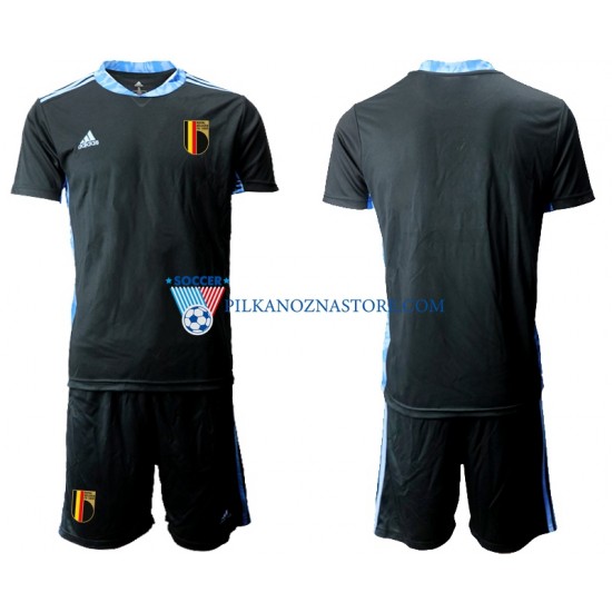 Strój Bramkarski Belgia dla Dzieci Euro 2020 Koszulka Domowy Krótkie Rękawy