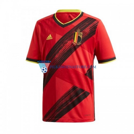 Belgia Euro 2020 Koszulka Męska Domowy Krótkie Rękawy