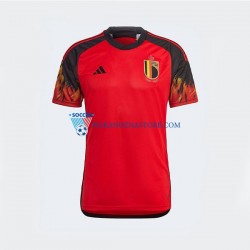 Belgia Koszulka Męska Domowy MŚ 2022 Krótkie Rękawy