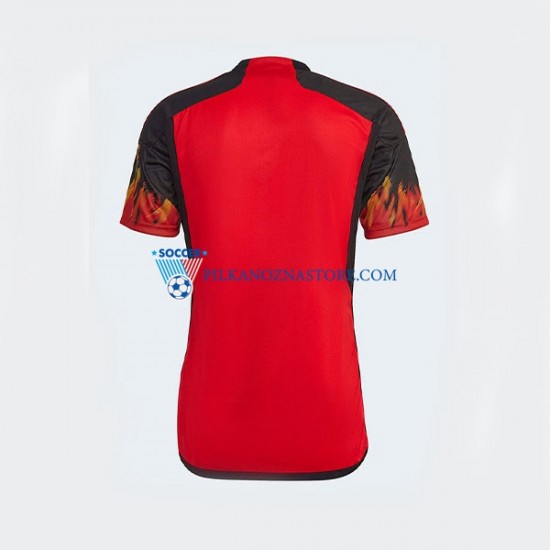 Belgia Koszulka Męska Domowy MŚ 2022 Krótkie Rękawy