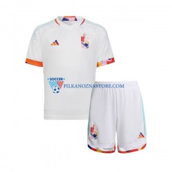 Belgia dla Dzieci Koszulka Wyjazdowy MŚ 2022 Krótkie Rękawy