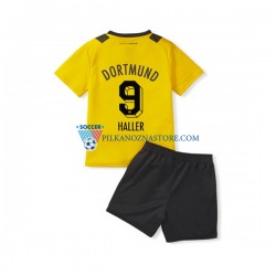 Borussia Dortmund dla Dzieci Sebastien Haller 9 Koszulka Domowy 2022-2023 Krótkie Rękawy