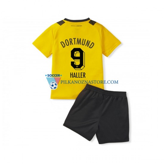 Borussia Dortmund dla Dzieci Sebastien Haller 9 Koszulka Domowy 2022-2023 Krótkie Rękawy