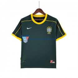Strój Bramkarski Brazylia Retro Koszulka Męska Wyjazdowy 1998 Krótkie Rękawy