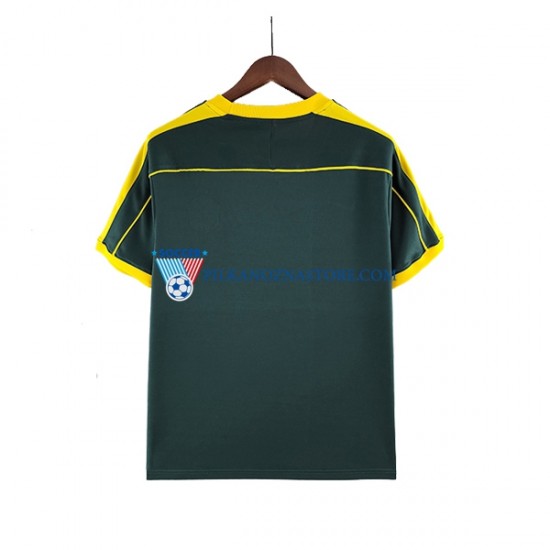 Strój Bramkarski Brazylia Retro Koszulka Męska Wyjazdowy 1998 Krótkie Rękawy