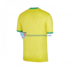 Brazylia Koszulka Męska Domowy MŚ 2022 Krótkie Rękawy