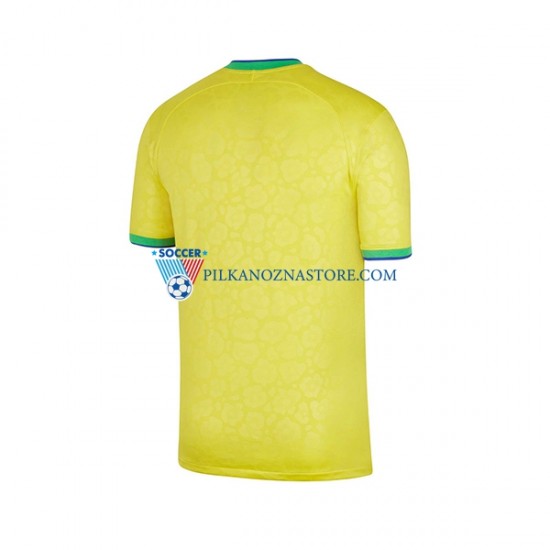 Brazylia Koszulka Męska Domowy MŚ 2022 Krótkie Rękawy