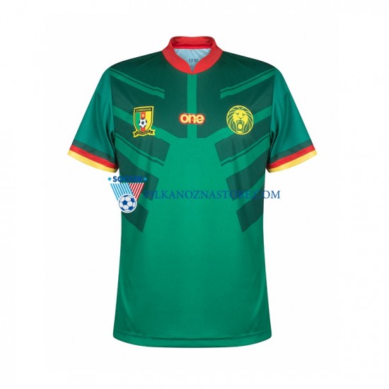 Kamerun Koszulka Męska Domowy MŚ 2022 Krótkie Rękawy