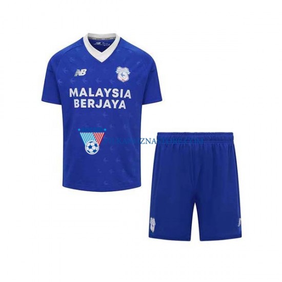 Cardiff City dla Dzieci Koszulka Domowy 2022-2023 Krótkie Rękawy