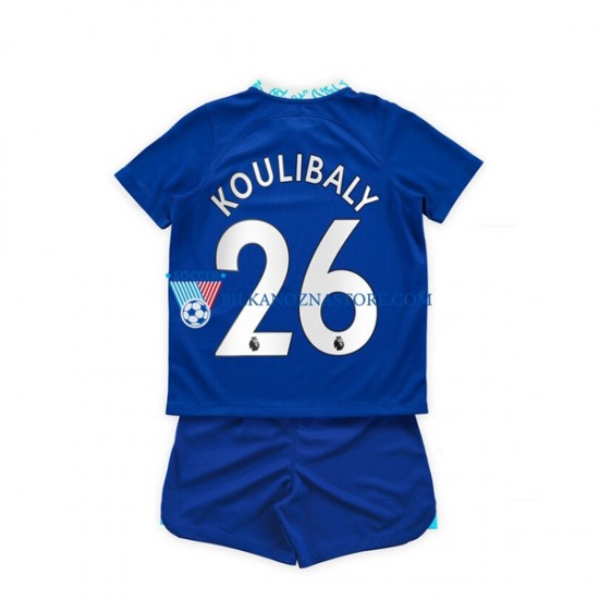 Chelsea dla Dzieci Kalidou Koulibaly 26 Koszulka Domowy 2022-2023 Krótkie Rękawy