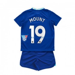 Chelsea dla Dzieci Mason Mount 19 Koszulka Domowy 2022-2023 Krótkie Rękawy