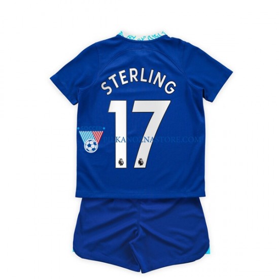 Chelsea dla Dzieci Raheem Sterling 17 Koszulka Domowy 2022-2023 Krótkie Rękawy