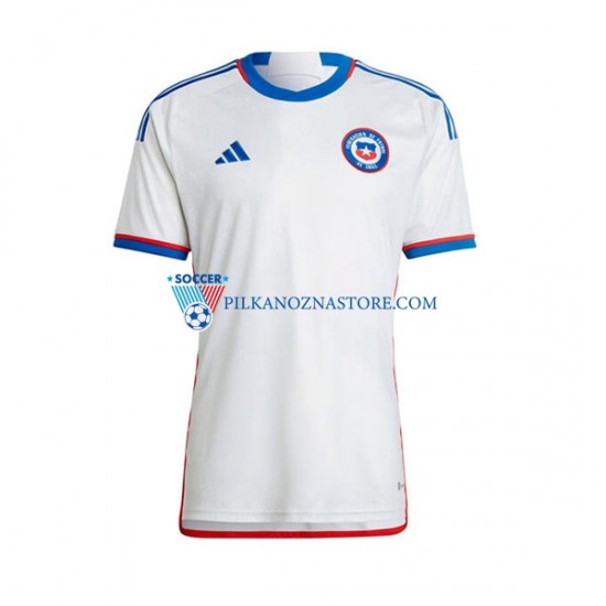 Chile Koszulka Męska Wyjazdowy 2022 Krótkie Rękawy