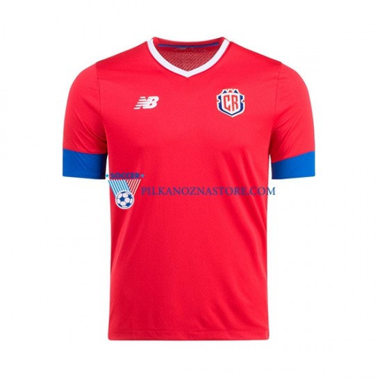 Kostaryka Koszulka Męska Domowy MŚ 2022 Krótkie Rękawy