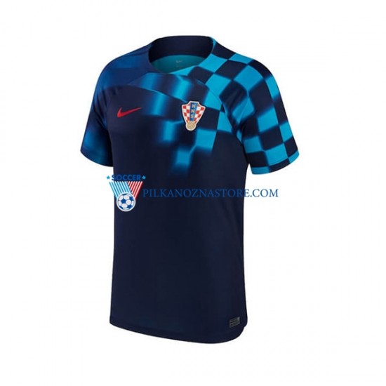 Chorwacja Koszulka Męska Wyjazdowy MŚ 2022 Krótkie Rękawy