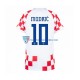 Chorwacja Modrić 10 Koszulka Męska Domowy MŚ 2022 Krótkie Rękawy
