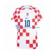 Chorwacja Modrić 10 Koszulka Męska Domowy MŚ 2022 Krótkie Rękawy