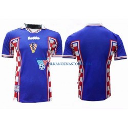 Chorwacja Retro Koszulka Męska Wyjazdowy 1998 Krótkie Rękawy