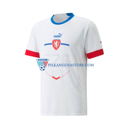 Czechy Koszulka Męska Wyjazdowy 2022 Krótkie Rękawy