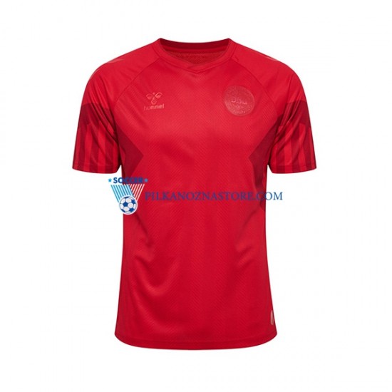 Dania Koszulka Męska Domowy MŚ 2022 Krótkie Rękawy