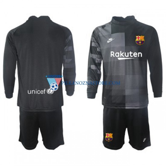 Strój Bramkarski FC Barcelona dla Dzieci Koszulka Wyjazdowy 2021-2022 Długie Rękawy