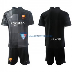 Strój Bramkarski FC Barcelona dla Dzieci Koszulka Wyjazdowy 2021-2022 Krótkie Rękawy