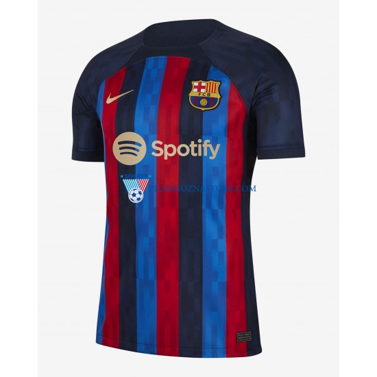 FC Barcelona Koszulka Męska Domowy 2022-2023 Krótkie Rękawy