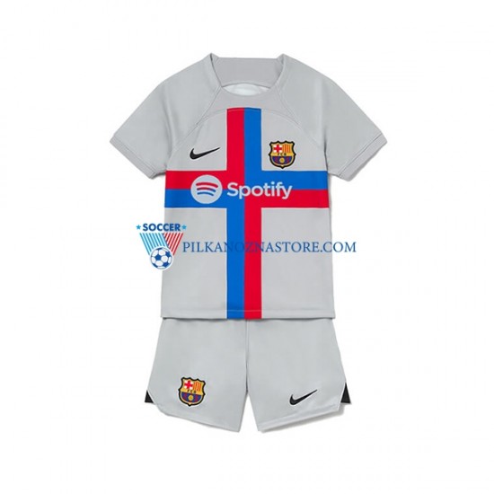 FC Barcelona dla Dzieci Koszulka Trzeci 2022-2023 Krótkie Rękawy