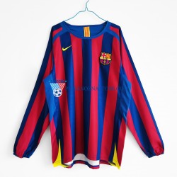 FC Barcelona Retro Koszulka Męska Domowy 2005-2006 Długie Rękawy