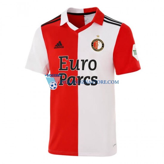 Feyenoord Rotterdam Koszulka Męska Domowy 2022-2023 Krótkie Rękawy