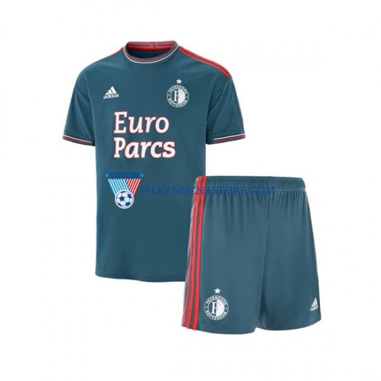 Feyenoord Rotterdam dla Dzieci Koszulka Wyjazdowy 2022-2023 Krótkie Rękawy