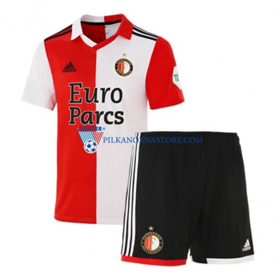 Feyenoord Rotterdam dla Dzieci Koszulka Domowy 2022-2023 Krótkie Rękawy