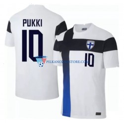 Finlandia Teemu Pukki 10 Euro 2020 Koszulka Męska Domowy Krótkie Rękawy