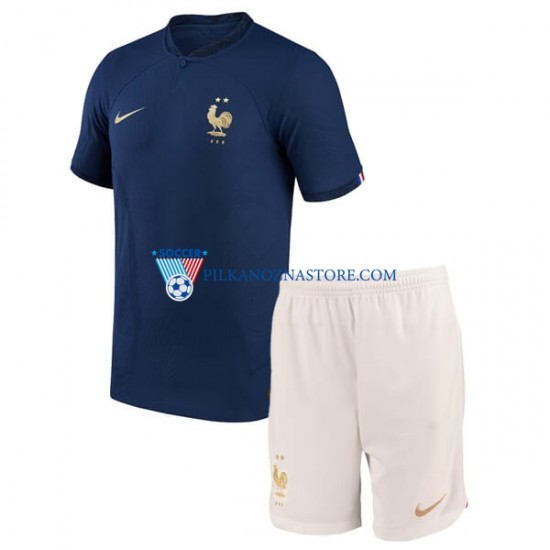 Francja dla Dzieci Koszulka Domowy MŚ 2022 Krótkie Rękawy