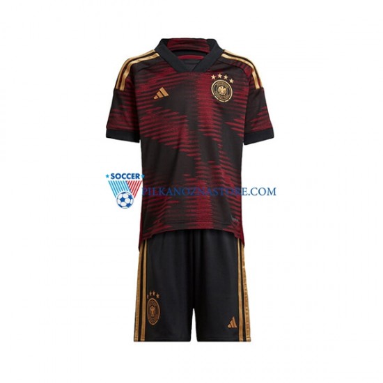 Niemcy dla Dzieci Koszulka Wyjazdowy MŚ 2022 Krótkie Rękawy