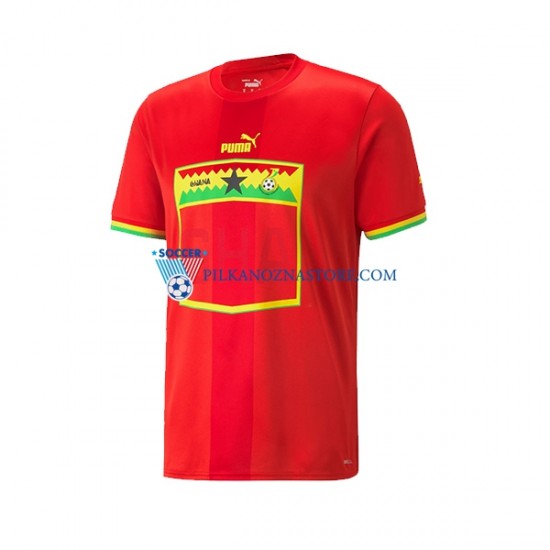 Ghana Koszulka Męska Wyjazdowy MŚ 2022 Krótkie Rękawy